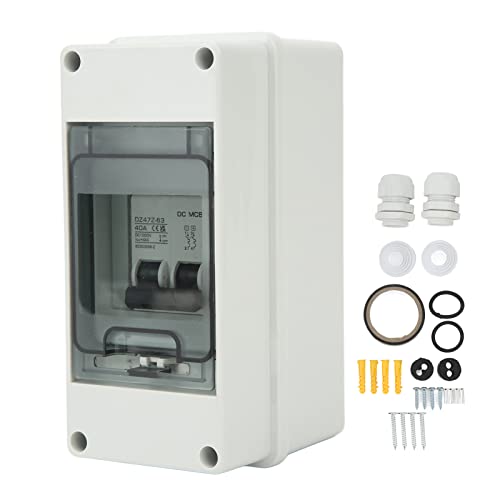 plplaaoo 2p Miniatur -Leistungsschalter IP65 wasserdichtes DC -Trennschalter 1000 VDC 40A für Solar -PV -System transparente Abdeckung Easy Installation plplaaoo 2p Miniatur -Leistungsschalter IP65 wasserdichtes DC -Trennschalter 1000 VDC 40A für Solar -PV -System transparente Abdeckung Easy Installation von plplaaoo