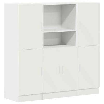 plplaaoo 3-TLG. Küchenschrank-Set Weiß Holzwerkstoff von plplaaoo