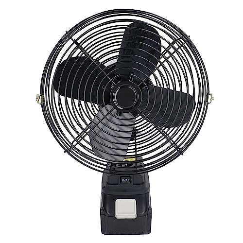 plplaaoo 30W 8in wiederaufladbarer elektrischer Lüfter tragbarer 18 -V -Lithium -Batterie -Anbieter -Metallblattkühlungslüfter für Camping -Baustellen Workshops von plplaaoo