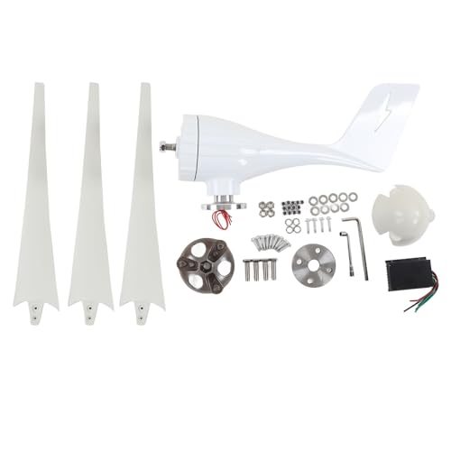 plplaaoo 600 -W -Windkraftanerator Generator Hocheffizienz 3 Nylonfaserblätter MPPT -Steuerung Aluminiumlegierungschale für Straßenkamera Outdoor -Stromversorgung (12V) von plplaaoo