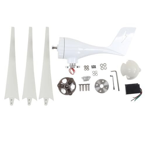 plplaaoo 600 -W -Windkraftanerator Generator Hocheffizienz 3 Nylonfaserblätter MPPT -Steuerung Aluminiumlegierungschale für Straßenkamera Outdoor -Stromversorgung (48 V) von plplaaoo