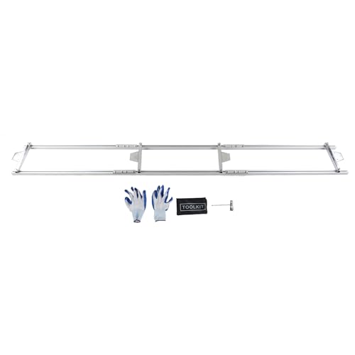 plplaaoo 9 -Fuß -Schienen Mill Guide System Aluminium Leichtmetallkettensägen - Guide Rail Cross Block Kit für Holzbearbeitung DIY -Enthusiasten Carpenters 2,7 m Länge 6 Schienen 4 von plplaaoo