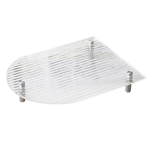 plplaaoo Acrylschlüsselschale elegante moderne Schlüsselhalterschmuck Juwely Lagerorganisator für Eingangsflur Desktop Wohnheimdekoration langlebiges Acrylmaterial 9.17oz (Gestreift) von plplaaoo