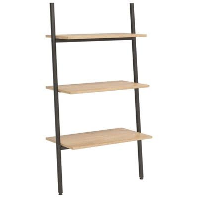 plplaaoo Anlehnregal mit 3 Ablagen Hellbraun und Schwarz 64x34x116 cm plplaaoo Anlehnregal mit 3 Ablagen Hellbraun und Schwarz 64x34x116 cm von plplaaoo
