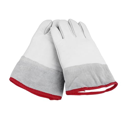 plplaaoo Arbeiten Handschuhe wasserdichtes KOWHID KALTE FETTIGE TENMETIFT TEMTER TEMPLISCHEN Ammoniak Gefrierschrankhandschuhe mit hervorragend (D226N -26cm l) von plplaaoo