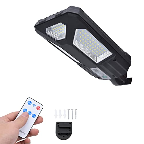 plplaaoo Außenwandleuchte, Solarlampen, 87 LED-Bewegungssensor-Straßenlaterne, IP65-Schutzgrad, bidirektionale, multifunktionale Solar-Außenleuchte mit Fernbedienung für den Terrassenhof an der Wand von plplaaoo
