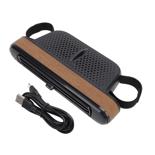 plplaaoo Auto -Rücksitz -Kopfstütze -Lüfterlüfter Blattlosen USB -Kühllüfter 3 -Geschwindigkeit Verstellbarer Winkel für Haustiere Passagiere Abs Material 6.88x2.95x1.34 Zoll (Holzkorn) von plplaaoo