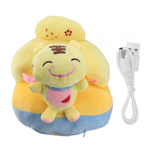 plplaaoo Babyunterstützungs -Sitzsofa weiche Plüsch bequemer Verstellbarer Winkel Bluetooth -Funktion Babysitzstütze für den Innenbereich (Tiger) von plplaaoo