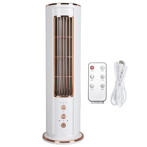 plplaaoo Bladeless Desk Lüfter USB wiederaufladbarem Tower geformt 3 -Geschwindigkeit Wind Fernbedienung Stille Kühllüfter für Büro Home Sommer Verwendung ABS Metal 12,6 x 3,9 x 3,9in plplaaoo Bladeless Desk Lüfter USB wiederaufladbarem Tower geformt 3 -Geschwindigkeit Wind Fernbedienung Stille Kühllüfter für Büro Home Sommer Verwendung ABS Metal 12,6 x 3,9 x 3,9in von plplaaoo