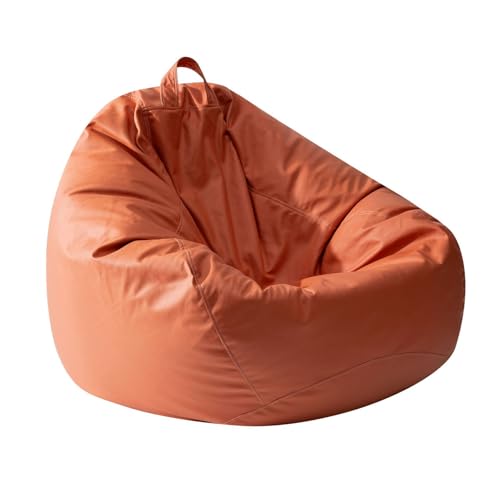 plplaaoo Bohnenbeutel Stuhl weiche Bequeme, atmungsaktive EPP -Partikel Füllung Bohnenbeutelsofa Bett Lounge Stuhl für Schlafzimmer Balkon Wohnzimmer (Orange) von plplaaoo