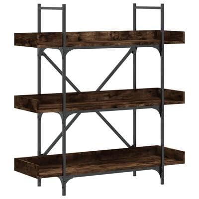plplaaoo Bücherregal 3 Böden Räuchereiche 100x33x108,5 cm Holzwerkstoff plplaaoo Bücherregal 3 Böden Räuchereiche 100x33x108,5 cm Holzwerkstoff von plplaaoo