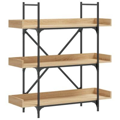 plplaaoo Bücherregal 3 Böden Sonoma-Eiche 100x33x108,5 cm Holzwerkstoff plplaaoo Bücherregal 3 Böden Sonoma-Eiche 100x33x108,5 cm Holzwerkstoff von plplaaoo