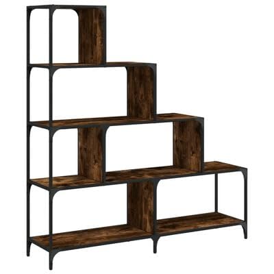 plplaaoo Bücherregal 4 Etagen Räuchereiche 139x33,5x149 cm Holzwerkstoff plplaaoo Bücherregal 4 Etagen Räuchereiche 139x33,5x149 cm Holzwerkstoff von plplaaoo