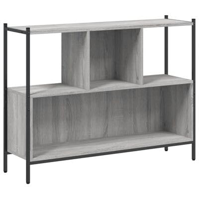 plplaaoo Bücherregal Grau Sonoma 102x28x77,5 cm Holzwerkstoff plplaaoo Bücherregal Grau Sonoma 102x28x77,5 cm Holzwerkstoff von plplaaoo