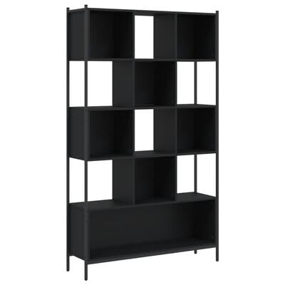 plplaaoo Bücherregal Schwarz 102x28x172 cm Holzwerkstoff plplaaoo Bücherregal Schwarz 102x28x172 cm Holzwerkstoff von plplaaoo