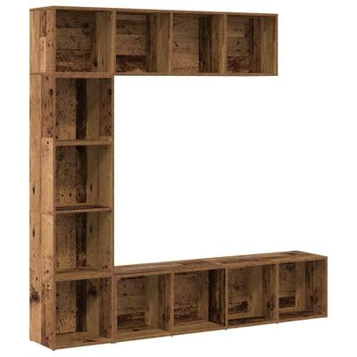 plplaaoo Bücherschränke 3 Stück Altholz Holzwerkstoffe von plplaaoo