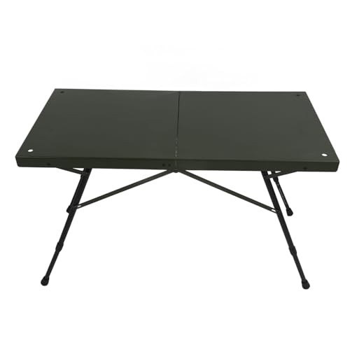 plplaaoo Camping -Tisch Grüne Höhenhöhe Einstellbare Aluminiumlegierung Leichtes Falten tragbarer Outdoor -Picknicktisch mit Aufbewahrungstasche für Camping -Wanderstrandreisen von plplaaoo