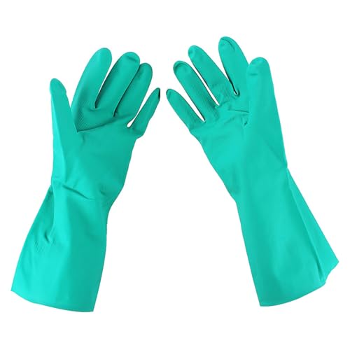 plplaaoo Chemisch resistente Handschuhe NBR Industrielläurealkali -Lösungsmittelölaltern Abriebfestigkeit Handschuhe für Hochleistungs -Industriegebrauch und Hausschutz 13 Zoll (EN15F * 9) von plplaaoo