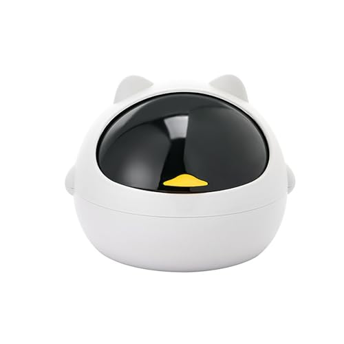 plplaaoo Desktop Müllbehälter Mini Arbeitsplatte Mülleimer mit Deckel kompakt Geruchsfreies stilvolles Design für Home Küchenbüro Schlafsaal 7.23oz von plplaaoo