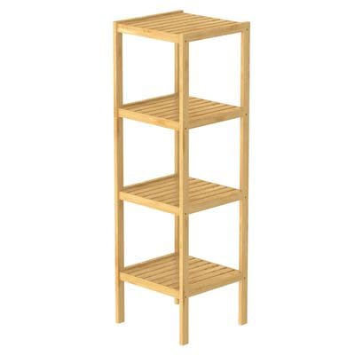 plplaaoo EISL Badregal mit 4 Fächern Bambus 34x33x110 cm von plplaaoo