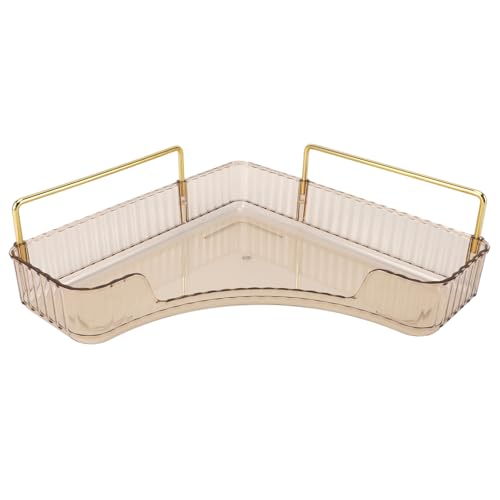 plplaaoo Eckschalter Organizer Tablett große Kapazität Multifunktionaler Platz sparter Speicherschale für Kosmetik Hautpflege liefert Badezimmerarbeitsplatte aus dauerhaftem PP -Material (Bernstein) plplaaoo Eckschalter Organizer Tablett große Kapazität Multifunktionaler Platz sparter Speicherschale für Kosmetik Hautpflege liefert Badezimmerarbeitsplatte aus dauerhaftem PP -Material (Bernstein) von plplaaoo