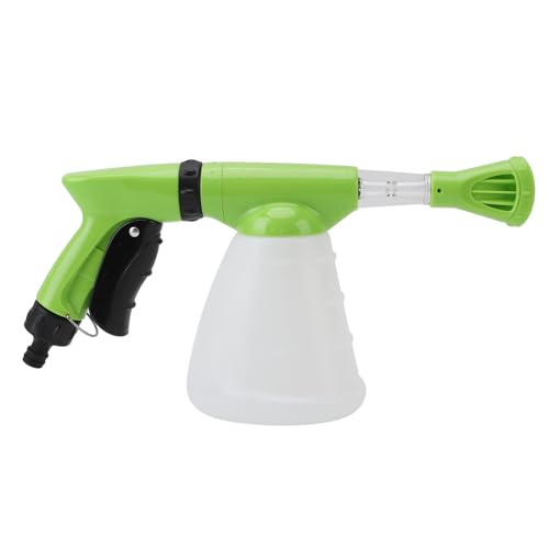 plplaaoo Foam Cannon Professionelle Hochdruckschaum Waschmaschine Sprühwerkzeug Multifunktional Autowaschdüse zum Bewässern von Blumen und Reinigung von Autos ABS Material 800 ml Kapazität (Grün) von plplaaoo