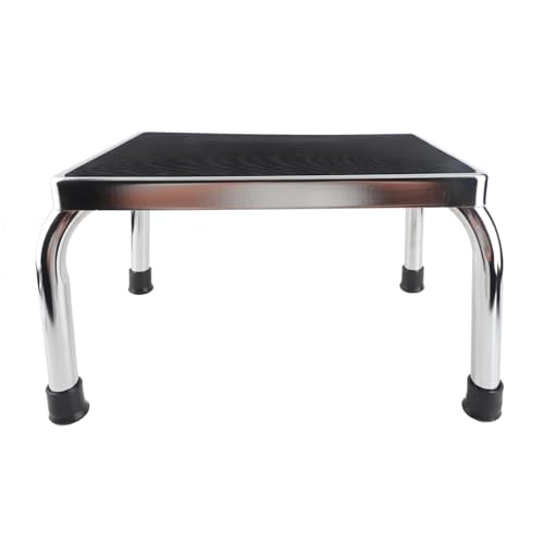 plplaaoo Fuß hocker Robuste Sicherheit Leichte Standing Assist Fuß hocker für ältere und behinderte Patienten Kunststoff verchromt 36x28,5 cm von plplaaoo