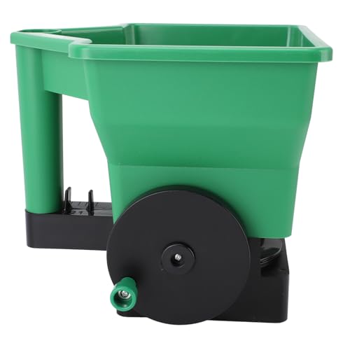 plplaaoo Handverteiler Handbuch Kleiner Arbeitspartierer -Handheld -Rasengartenverteiler für Düngemittel Salzgrün 3L -Kapazität Leichtes haltbares PP -Material Compact Design für kleine von plplaaoo