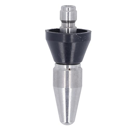 plplaaoo Hochdruckreiniger-Turbodüse, spitz, 5000 PSI, Mini-Kompakt-Turbodüse aus Edelstahl zum Austauschen (Großer Kopf hinten 3 Löcher 1/4in npt) von plplaaoo