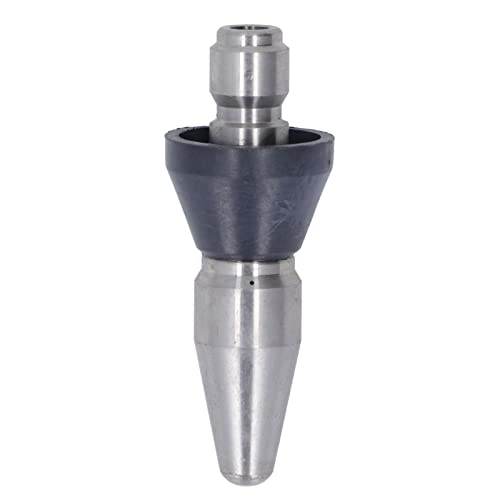 plplaaoo Hochdruckreiniger-Turbodüse, spitz, 5000 PSI, Mini-Kompakt-Turbodüse aus Edelstahl zum Austauschen (Großer Kopf hinten 3 Löcher 3/8in npt) von plplaaoo