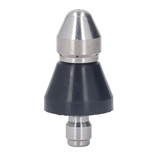 plplaaoo Hochdruckreiniger-Turbodüse, spitz, 5000 PSI, Mini-Kompakt-Turbodüse aus Edelstahl zum Austauschen (Mittelkopf hinten 6 Löcher 1/4in npt) von plplaaoo