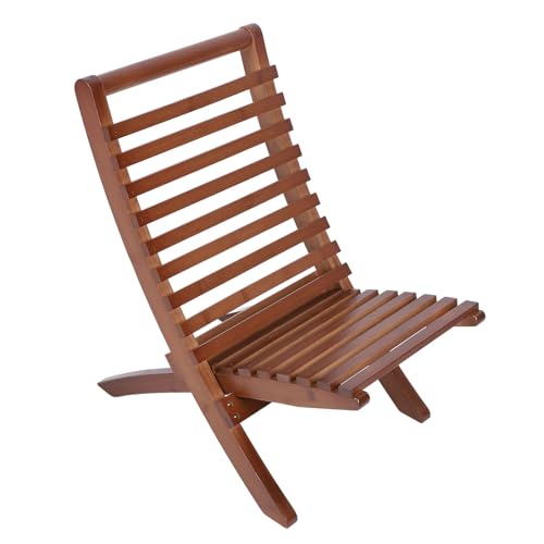 plplaaoo Holzklappstuhl dunkelbraune stilvolle Ergonomie hoher Rückenstall Stallstütze Holz Lounge Stuhl Outdoor Camping Garten Terrasse Terrasse plplaaoo Holzklappstuhl dunkelbraune stilvolle Ergonomie hoher Rückenstall Stallstütze Holz Lounge Stuhl Outdoor Camping Garten Terrasse Terrasse von plplaaoo