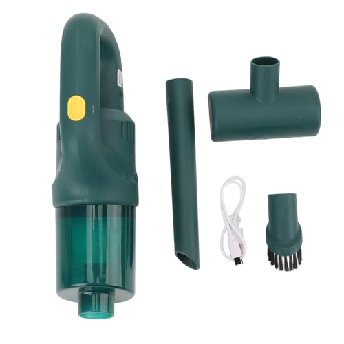 plplaaoo Kabellosen Staubsaugerputzer Handheld tragbarer Autostaubsauger Hochleistungshoch 50000pa -Saug für Home Office Car Cleaning ABS Material 46 cm Länge (Grün) von plplaaoo