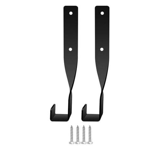 plplaaoo Kettensägenhalterwand montiert Hochleistungsmetallbügel für Garagenspeicher Organizer Schwarzer Stahl 4pcs (2pcs) von plplaaoo