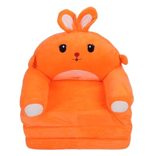 plplaaoo Kinder Faltbare Sofa niedliche Cartoon Tierform Weich bequem bequem dreifache Design Verstellbarer Kleinkindsofa Couch für Mädchen (Kaninchen) von plplaaoo