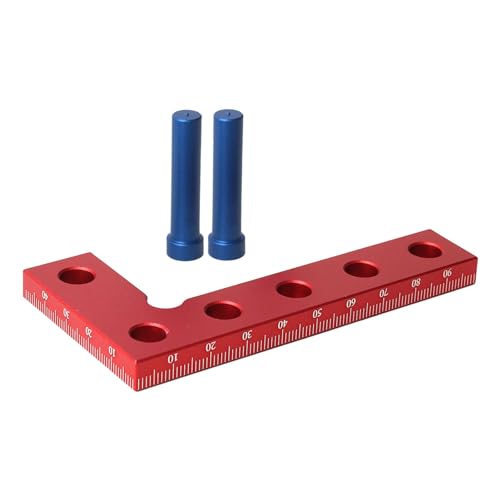 plplaaoo Kleiner Quadratmitte -Finder -Werkzeug Aluminiumlegierung 90 Grad Schnelles Quadrat für die Holzbearbeitung Präzisionsmarkierung und Bohrung haltbarer leichter tragbar (Metrik 16 cm) von plplaaoo
