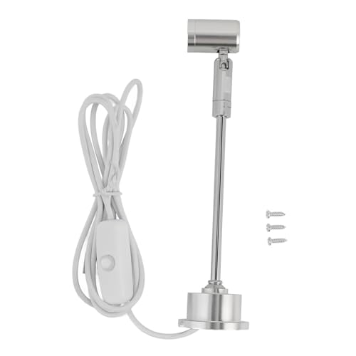plplaaoo LED Mini Spotlight Schranklampe Verstellbarer Kopf Sturdes Aluminiumlegierung USB 5V angetriebenes weiches Licht für Schmuck Showcase Bildlichter Kunstdisplay (Neturallicht) von plplaaoo