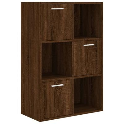 plplaaoo Lagerschrank Braun Eichen-Optik 60x29,5x90 cm von plplaaoo
