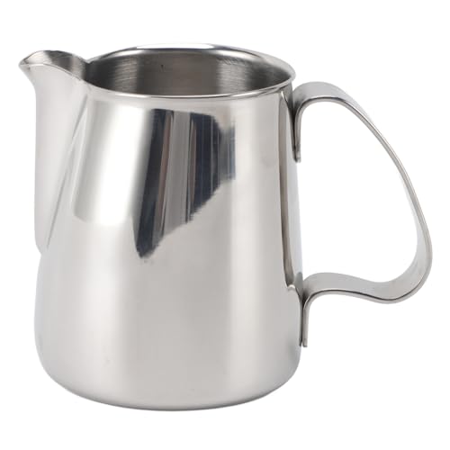 plplaaoo Milchaufschäum, tropffreier Ausguss aus Edelstahl 304, Kaffee-Milchaufschäumbecher, Milchdampf für das Café zu Hause (350 ml) von plplaaoo