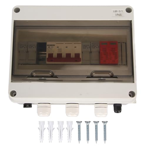 plplaaoo PV Solar Combiner Box 1000V 63A Trennschalterschalter Sicherung für den Außenbereich von plplaaoo