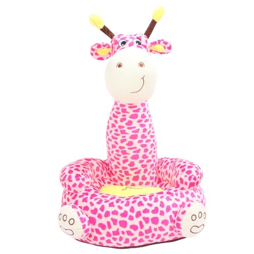 plplaaoo Plüsch Charakter Kinderstuhl weiche komfortable Cartoon gefüllte Tiersofa für Kleinkinder Kinder Kinderzimmer Spielzimmer Kristall Samt Material Leicht tragbar (Rosa Hirsche) von plplaaoo