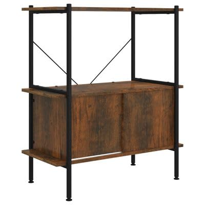 plplaaoo Regal mit 3 Böden und Schrank 80x40x92 cm Stahl Holzwerkstoff plplaaoo Regal mit 3 Böden und Schrank 80x40x92 cm Stahl Holzwerkstoff von plplaaoo