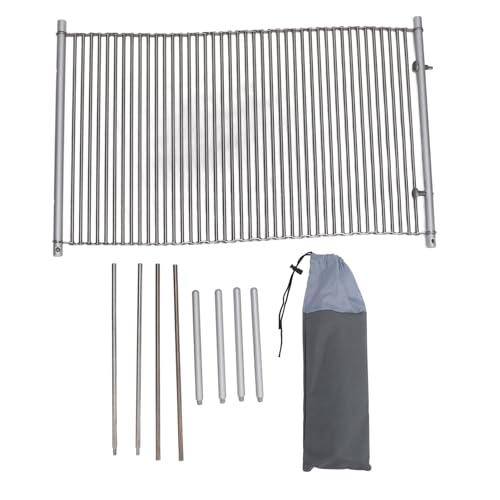 plplaaoo Roll -up -Camping -Tisch Edelstahl Compact Leichtes Falten tragbarer Picknicktisch für Outdoor Camping Fishing Barbecue Terrasse von plplaaoo