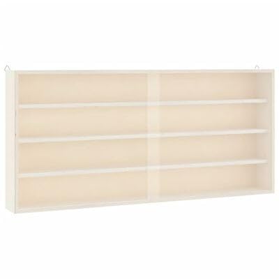 plplaaoo Sammlervitrine aus Holz mit Türen 80x8,5x37 cm von plplaaoo