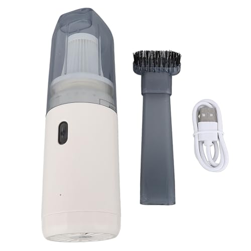 plplaaoo Schnurloses Handheld -Staubsauger 10W wiederaufladbare mini tragbare leistungsstarke Saug für Autohaus Haustier Haar ABS Leicht 276G enthalten 2 Zubehör USB -Kabel von plplaaoo