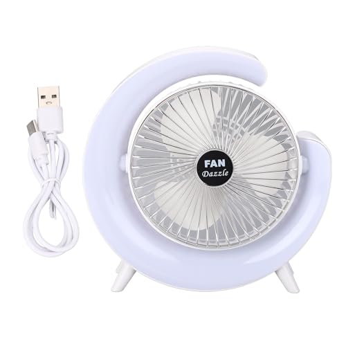 plplaaoo Schreibtischlüfter USB wiederaufladbarer tragbarer Tischventilator mit farbenfrohen Lauflichtern Starke Windluftkreislauf für Home Office Schlafzimmer Schlafzimmer Abs Material plplaaoo Schreibtischlüfter USB wiederaufladbarer tragbarer Tischventilator mit farbenfrohen Lauflichtern Starke Windluftkreislauf für Home Office Schlafzimmer Schlafzimmer Abs Material von plplaaoo