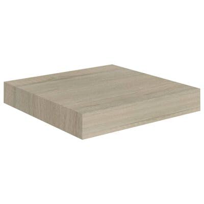 plplaaoo Schwebendes Wandregal Eichefarben 23x23,5x3,8 cm MDF plplaaoo Schwebendes Wandregal Eichefarben 23x23,5x3,8 cm MDF von plplaaoo