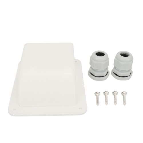 plplaaoo Solar -Kabel -Eingangsdrüsenbox wasserdichtes Bauchgehäuse für RV -Boot Yacht Camping -Reiseplatte 6 mm² bis 12 mm² Kabelgröße (Weiß) von plplaaoo