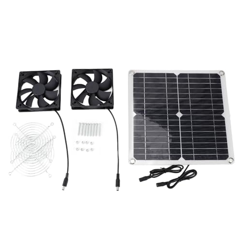 plplaaoo Solar Powered Auspuff Lüfter Kit 14W Stille vielseitige zuverlässige Motor Solar Panel Entlüftungslüfter für Home Kitchen Badezimmer von plplaaoo