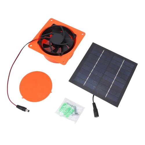 plplaaoo Solar angetriebener Auspuffventilator monokristallines Silizium 20W 5V Solar Panel Vent Lüfter Kit mit runder Schalltemperatur für Gewächshaus RV Boot Dachboden Chicken Coop Pet plplaaoo Solar angetriebener Auspuffventilator monokristallines Silizium 20W 5V Solar Panel Vent Lüfter Kit mit runder Schalltemperatur für Gewächshaus RV Boot Dachboden Chicken Coop Pet von plplaaoo